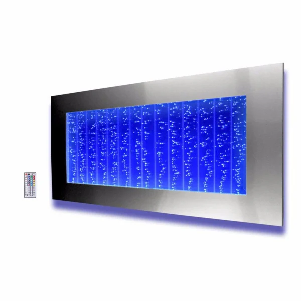 Horizontal Wall Mount LED Bubble Wall Indoor Fountain Water Feature 45" 500WM