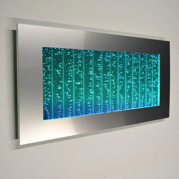 Horizontal Wall Mount LED Bubble Wall Indoor Fountain Water Feature 45" 500WM - Image 5